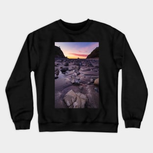 Sunset at a Rocky Beach Crewneck Sweatshirt